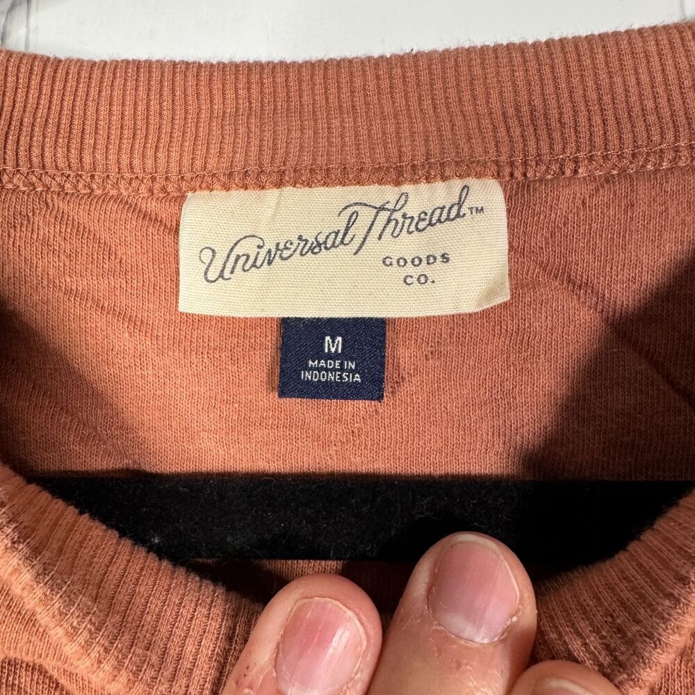 Universal Thread Womens Rust Quilted Crewneck Swe… - image 4